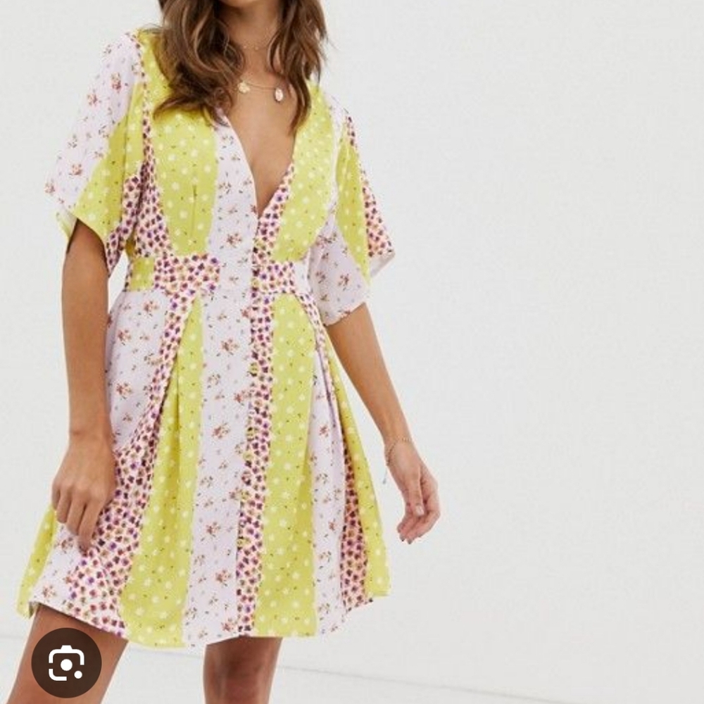 SKYLAR ROSE Floral Patchwork Mini Dress - Easter/Spring